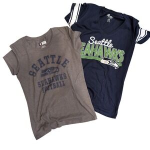 2 SEATTLE SEAHAWKS Football Superbowl T-Shirts Womens Tops - Small